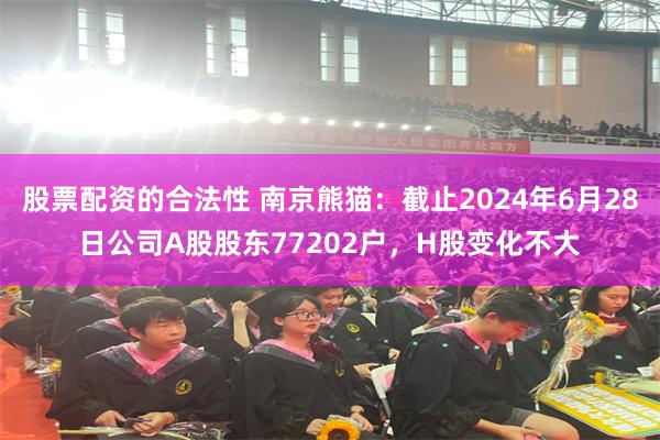 股票配资的合法性 南京熊猫：截止2024年6月28日公司A股股东77202户，H股变化不大