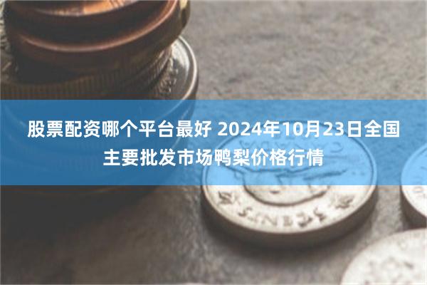 股票配资哪个平台最好 2024年10月23日全国主要批发市场鸭梨价格行情