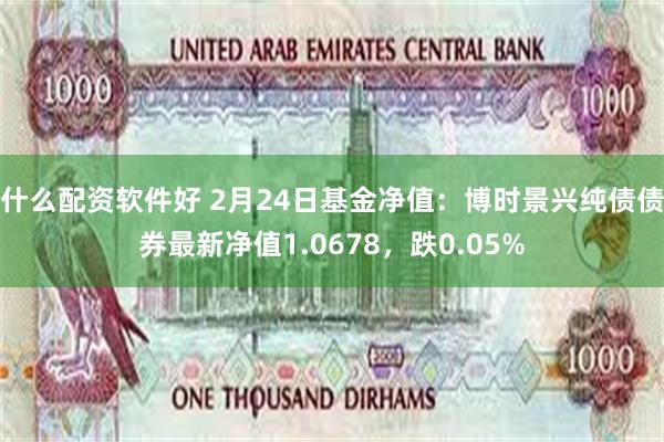 什么配资软件好 2月24日基金净值：博时景兴纯债债券最新净值1.0678，跌0.05%